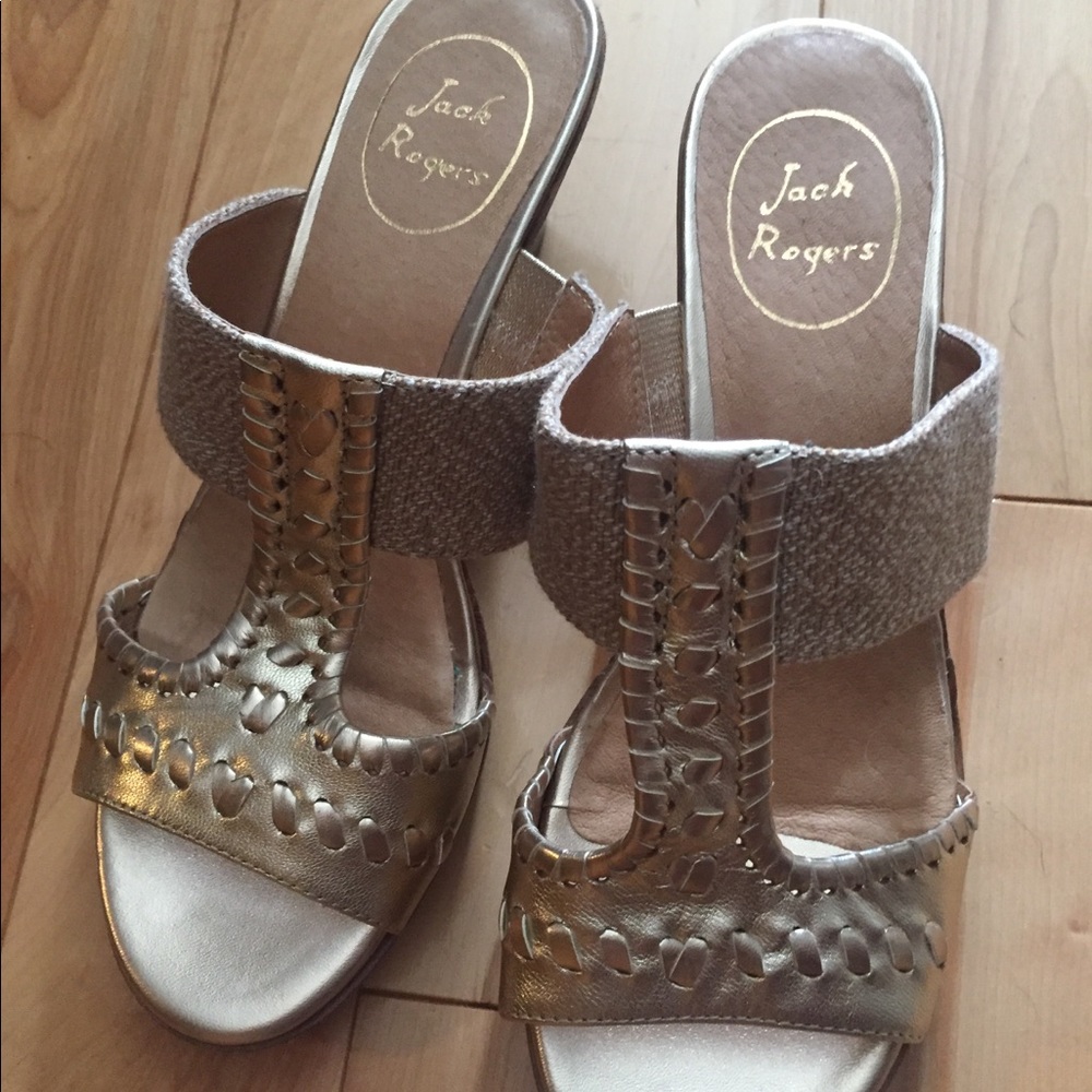 Jack Rogers Nora Wedge - Platinum